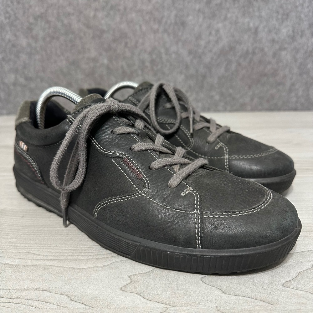 ECCO Bradley‎ Sneakers Mens 43 US 9-9.5 Black Leather Casual Walking Shoes